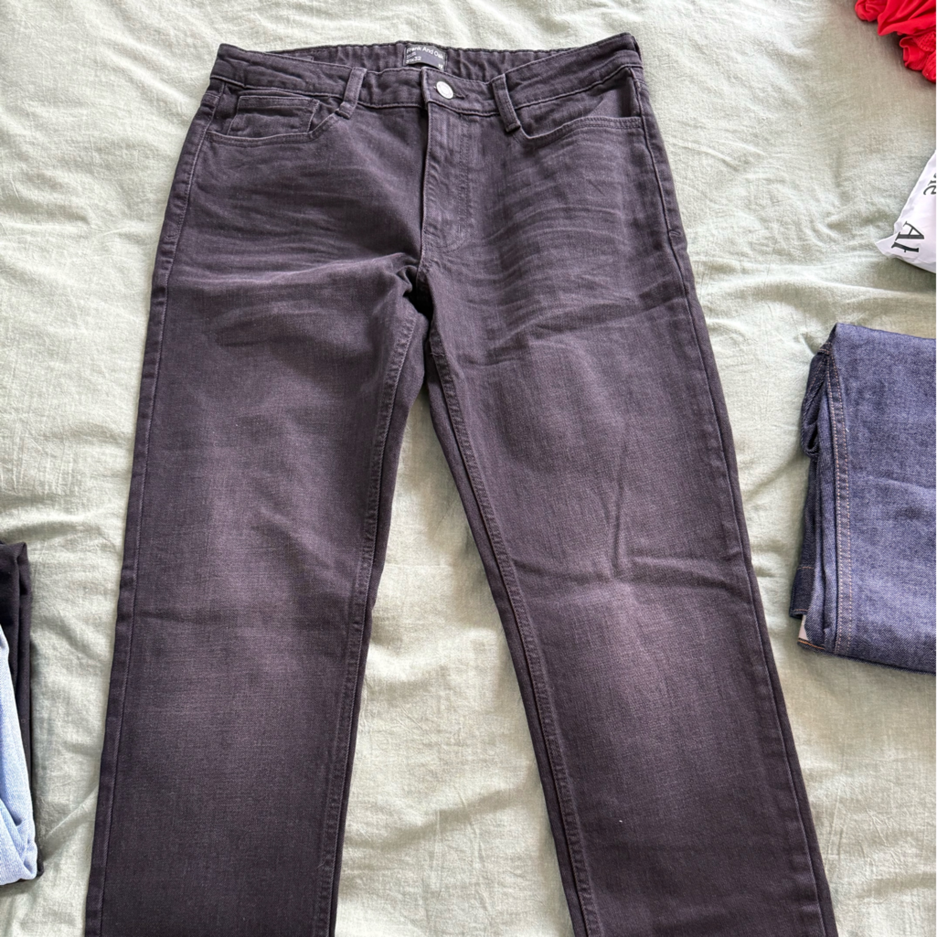 Frank And Oak Vintage Black Denim Size 31x32 Brand New W/O Tags
